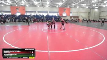 141 lbs Quarterfinal - Hayden Myers, Wesleyan (CT) vs Daniel Echeverria, Trinity (CT)