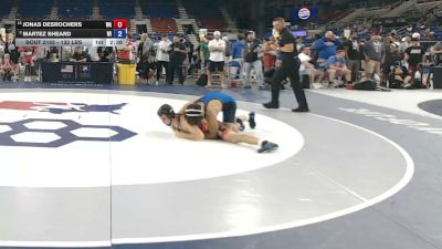 132 lbs Cons. Rd Of 16 - Jonas DesRochers, Washington vs Martez Sheard, Wisconsin