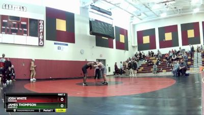 190 lbs Round 2 - James Thompson, Garfield vs Josh White, Madison