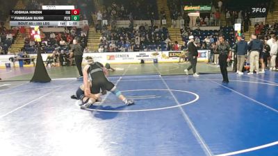 190 lbs Round Of 16 - Joshua Hindin, Foxborough vs Finnegan Burr, Plymouth South