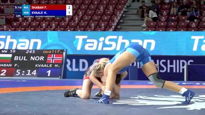 59 kg Qualif. - Fatme Shaban, Bulgaria vs Hedda Kvaale, Norway