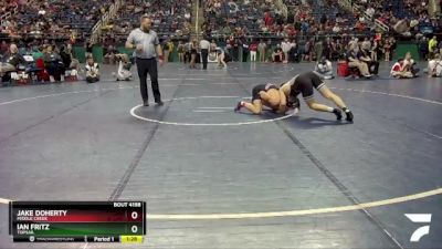 4A 150 lbs Quarterfinal - Ian Fritz, Topsail vs Jake Doherty, Middle Creek