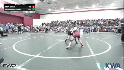 64-70 lbs Rr Rnd 2 - Abby Owen, Perry Wrestling Academy vs Melissavette Alba, Cowboy Wrestling Club