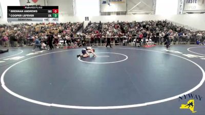 102 lbs Semifinal - Brennan Andrews, Eden Wrestling Club vs Cooper LeFever, Club Not Listed