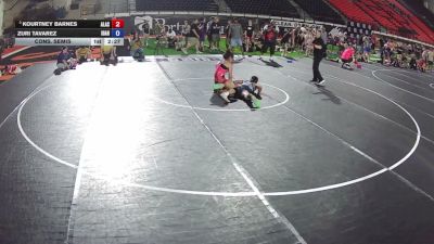 130 lbs Cons. Semis - Kourtney Barnes, Alaska vs Zuri Tavarez, Idaho