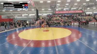 138 lbs Round 2 (12 Team) - Lina Rodriguez, Felician vs Aleena Dhanji, Brock Univeristy