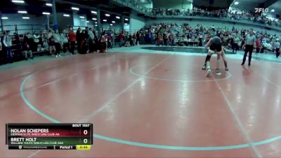 130 lbs Cons. Round 4 - Nolan Schepers, Eierman Elite Wrestling Club-AA vs Brett Holt, Willard Youth Wrestling Club-AAA