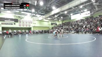 110 lbs Cons. Semi - Mikaela Mobassery, Palisades vs Isabella Ruvalcaba, MONROE