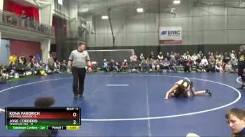 90 lbs Finals (8 Team) - Jose Cordero, Tennessee Red vs Kona Fandrich, Montana Maroon