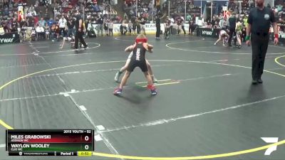 52 lbs Quarterfinal - Waylon Wooley, Clio WC vs Miles Grabowski, Addison WC