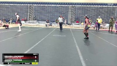 130 lbs Round 5 (6 Team) - Miranda Lencrerot, Terps East Coast Elite vs Andrew Tompkins, Riverheads