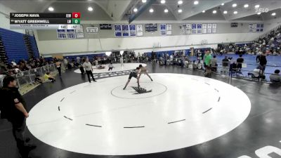 144 lbs Cons. Round 2 - Joseph Nava, Eastvale Elite Wrestling vs Wyatt Greenwell, Lancer WC
