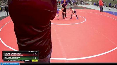 45 lbs Cons. Semi - Lucas Carpenter, Pleasant Hill Wrestling Club vs Ryddik Johnson, Eastern Oregon Elite