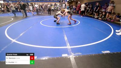 88 lbs Quarterfinal - Nash Denison, Cowboy Wrestling Club vs Callum Hunter, Owasso Takedown Club