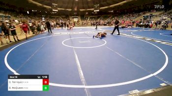 86 lbs Semifinal - Gabe Terriquiz, R.A.W. vs Bryson McQueen, HURRICANE WRESTLING ACADEMY