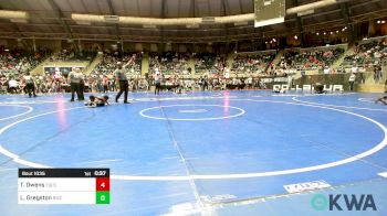 61 lbs Consi Of 16 #2 - Terryien Owens, Tulsa North Mabee Stampede vs Lloyd Gregston, Bartlesville Wrestling Club