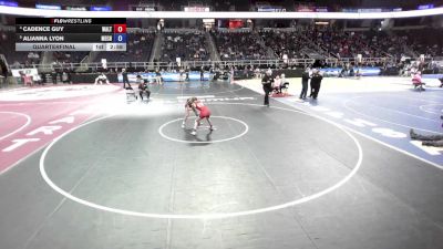 100 lbs Quarterfinal - Alianna Lyon, Mechanicville-Stillwater vs Cadence Guy, Walton-Delaware Academy