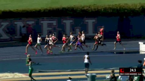 Men's 1500m Unseeded, Heat 3