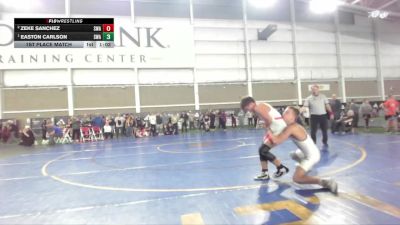 105 lbs 1st Place Match - Easton Carlson, Sanderson Wrestling Academy vs Zeke Sanchez, Sanderson Wrestling Academy