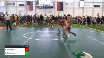 95 lbs Quarterfinal - Quentin Harding, Team Aggression vs Lanuel Gutierrez, Eagles WC