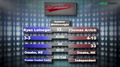 Ryan Leineger vs Thomas Arrik - Dynasty Combat Sports New Years Knockouts Replay