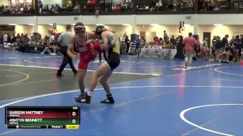 133 lbs Cons. Round 2 - Garson Mattney, Wabash vs Ashtyn Bennett, Adrian