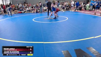 132 lbs Cons. Round 3 - Richie Lingle, Shelton Wrestling Club vs Xavier Blackmore, Wrestling Club Tacoma Slam