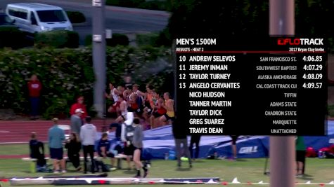 Men's 1500m, Heat 3