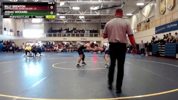 157 lbs Champ - Round 1 (16 Team) - Josiah Wickard, Snow vs Billy Brenton, Northeastern Junior College