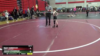 55 lbs Cons. Round 5 - Gideon Standridge, Lionheart Youth Wrestling Club vs Riley Yarbrough, Bobcat Wrestling