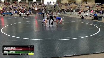 130 lbs Cons. Round 2 - Dean Roller, Wildcats Wrestling vs Walker Biber, Cumberland Co Youth Wrestling