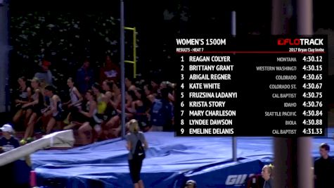 Women's 1500m, Heat 8