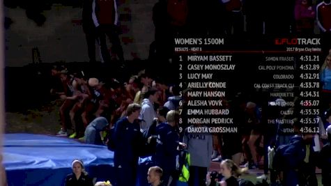 Women's 1500m, Heat 9