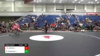 223 lbs Champ. Round 1 - Brandon Johnson, Lawrence North Wrestling Club vs Michael Henderson, Northeastern