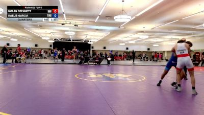 126 lbs Quarters - Nolan Stennett, Rough House Wrestling vs Kaelib Garcia, Temecula Valley High School Wrestling