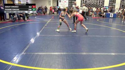 105-112 lbs Quarterfinal - Hailey Struble, Bald Eagle Area vs Phoebe Torchia, SHWA