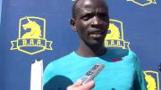 Stephen Sambu after finishing second in BAA 5K
