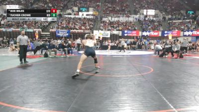 A - 157 lbs 5th Place Match - Tucker Crowe, Beaverhead Co. (Dillon) vs Boe Miles, Libby / Troy
