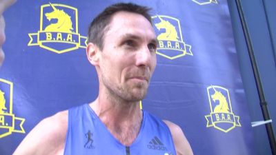 Nick Willis after winning the BAA mile and opening up his season