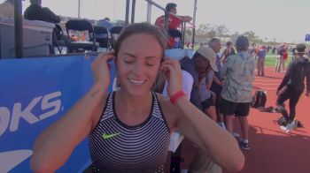 Laura Roesler is happy with her performance and excited for World Relays