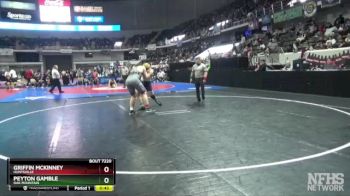 7A 215 lbs Cons. Round 3 - PEYTON GAMBLE, Oak Mountain vs Griffin McKinney, Huntsville