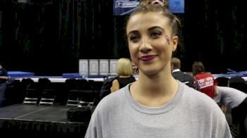 Natalie Brown On Performing Her Floor Routine And OU's Momentum Through Super Six - 2017 NCAA Championships Super Six