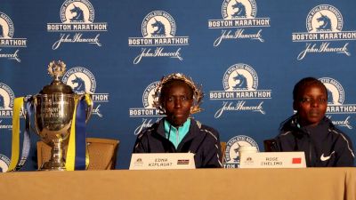 Edna Kiplagat explains accidentally grabbing wrong water bottle