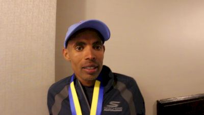 '14 Boston Marathon champion Meb Keflezighi went for the win