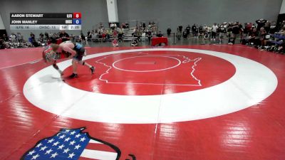 190 lbs Aaron Stewart, Illinois Freestyle vs John Manley, Ohio Scarlet FS