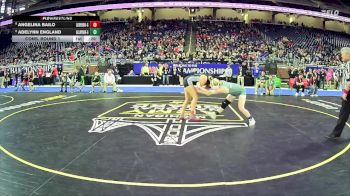Girls-125 lbs Cons. Round 1 - Angelina Bailo, Lake Orion Hs Girls vs Adelynn England, Allen Park H.s. Girls