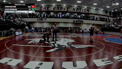 190 lbs Round 1 (16 Team) - Cole Johnson, St Francis School vs EVAN MCLAne, Commerce Hs