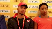 Andre De Grasse using World Relays as hard training session