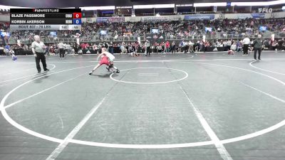 78 lbs Round Of 32 - Blaze Passmore, Chase County Wrestling Club vs Korbin Akerson, Nebraska Boyz