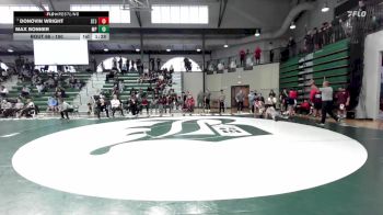 150 lbs Champ. Round 1 - Donovin Wright, St. John`s College vs Max Bonner, Malvern Prep